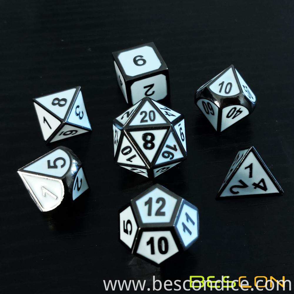 Polyhedral Metal Dice Set For Tabletop Game 11